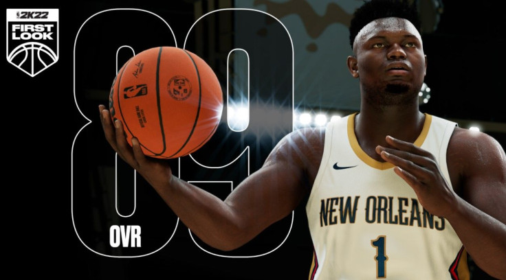 NBA 2K22 includes Zion Williamson with an OVR of 89