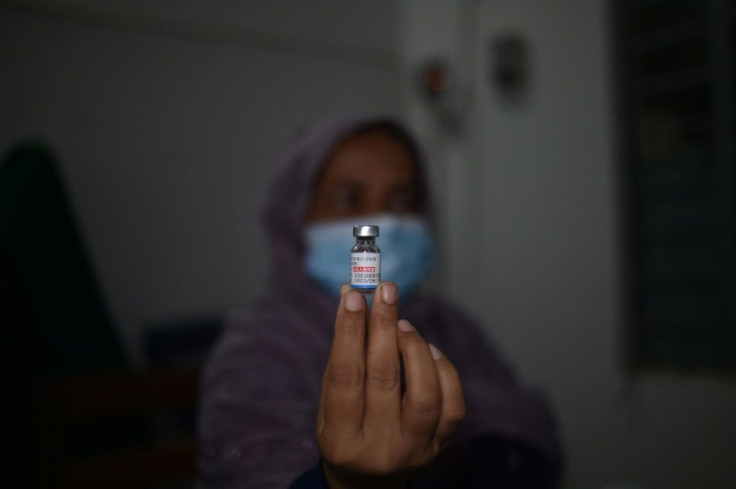 About 400 Chinese Sinopharm jabs were administered on Wednesday as first doses