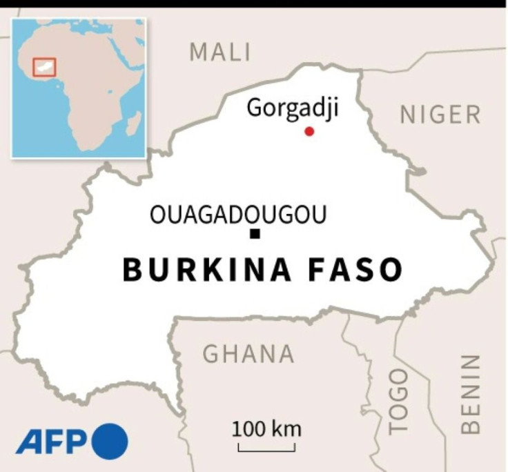 Map of Burkina Faso locating Gorgadji