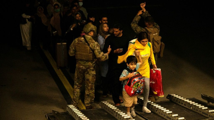 Afghans civilians were evacuated by the US military out of the capital Kabul