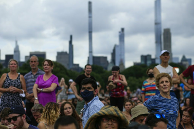 Mayor Bill de Blasio said ahead of the concert he wasn't concerned that hurricane Henri, which is expected to miss New York City, would rain out the event