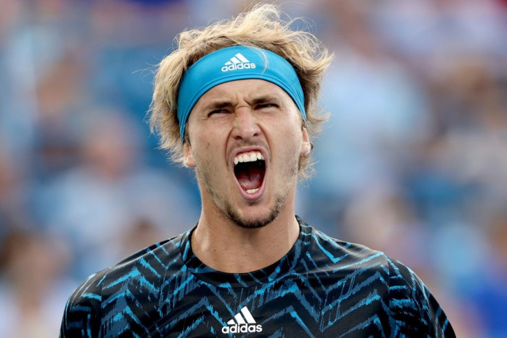 Germany's Alexander Zverev on the way to a three-set semi-final victory over Stefanos Tsitsipas in the ATP Cincinnati Masters