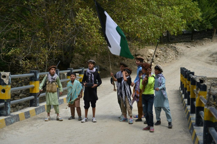 Local children in Dara district in mountainous Panjshir, which was a stronghold of resistance after the Soviet invasion and later against the Taliban