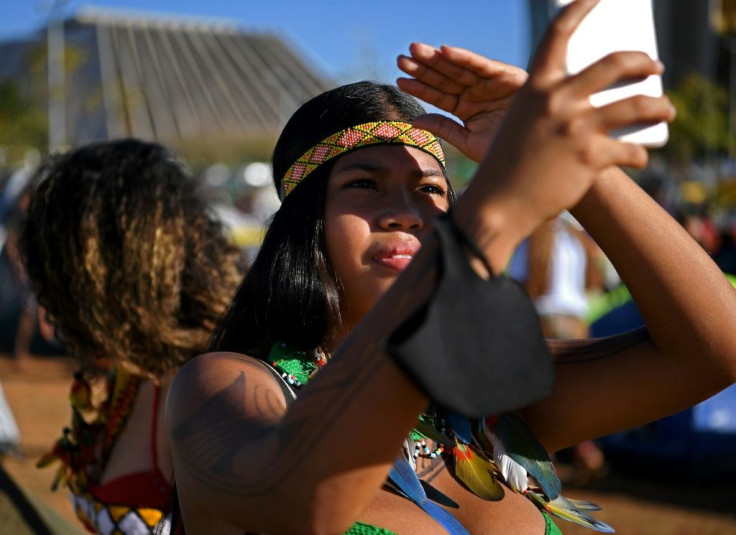 The protesters set up near the presidency, Congress and the Supreme Court in Brasilia