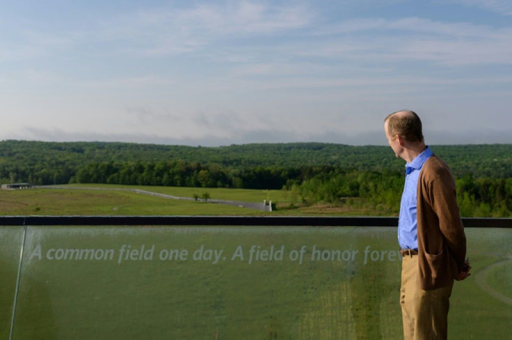Gordon Felt, 57, looks out at the site in Shanksville, Pennsylvania where Flight 93 crashed on September 11, 2001, with his brother on board