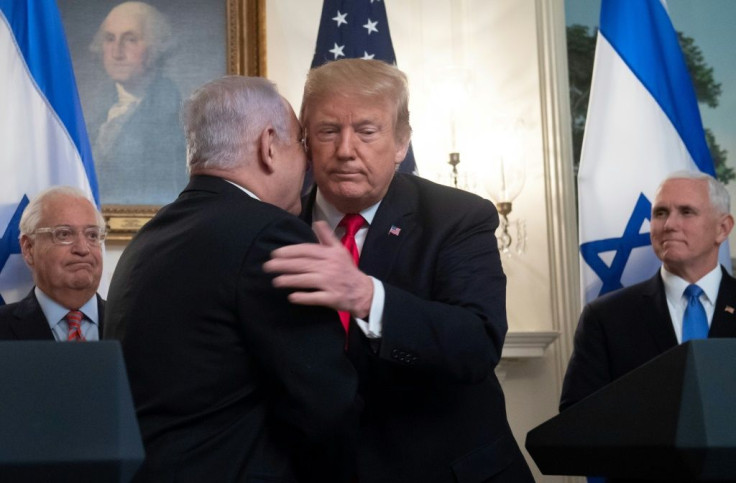 Former US president Donald Trump and Israeli ex-prime minister Benjamin Netanyahu were politically very close