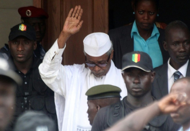 Habre, pictured in 2013 while leaving a court in Dakar. Tens of thousands of Chadians died under his rule, say investigators