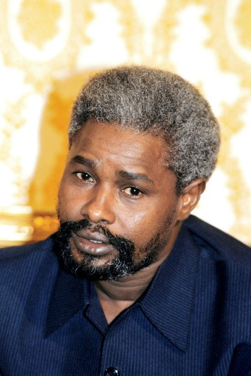 At his peak: Habre at a conference in Brazzaville in 1986