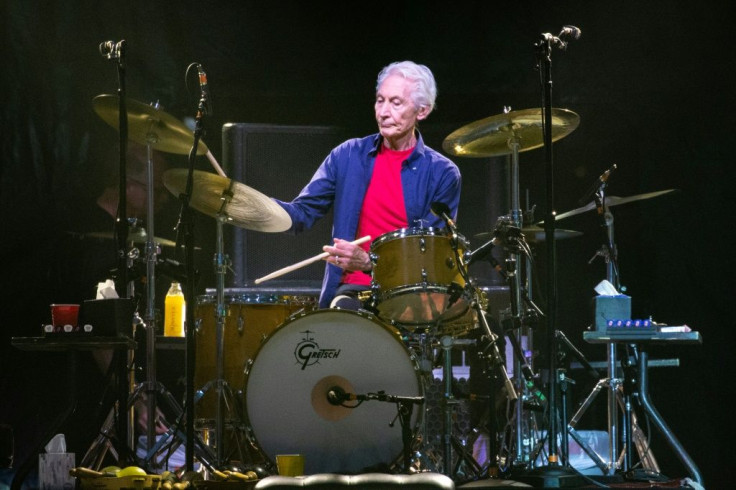 Charlie Watts performing at a Rolling Stones concert in Houston, Texas in July 2019