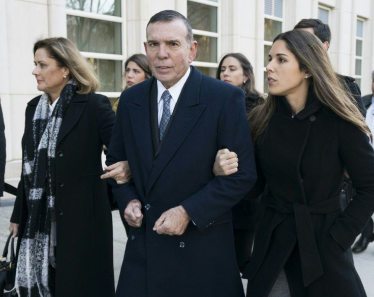 Juan Angel Napout, a Bolivian former FIFA official, arrives at the Federal Courthouse in Brooklyn in 2017. He was sentenced to nine years in jail