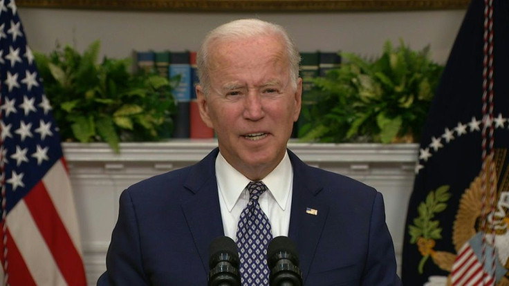 President Joe Biden says that the US-led airlift from Afghanistan has to finish soon because of the increasing threat from the Islamic State group's Afghan arm. The longer the US stays in the country, Biden says, there is an "acute and growing risk of an 