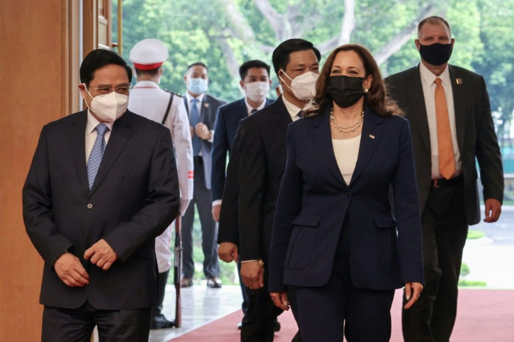 US Vice President Kamala Harris delayed her arrival in Hanoi after reports that US diplomats in the Vietnam capital may have experienced the mysterious illness dubbed "Havana Syndrome"