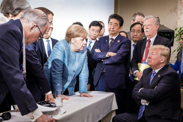 'This picture also shows that we're indeed grappling with issues,' Merkel said of the now-famous shot
