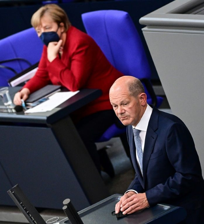 Finance Minister and the Social Democrats candidate for Chancellor Olaf Scholz is winning plaudits and remaining above the fray
