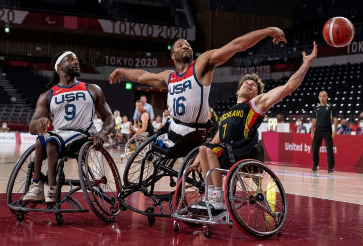 On the wheelchair basketball pitch, the United States men's team beat Germany 58-52