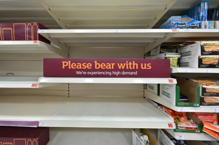 Supermarkets have been unable to keep items in stock