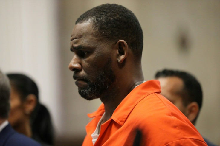 Singer R. Kelly, shown here on September 16, 2019, is on trial in Brooklyn federal court for crimes including racketeering and sexual exploitation of a child