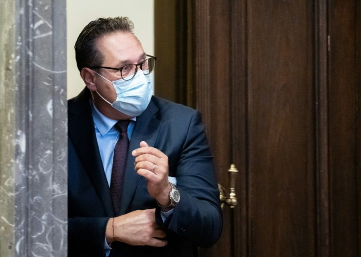 The trial focuses on charges that Heinz-Christian Strache helped change the law in return for donations and favours