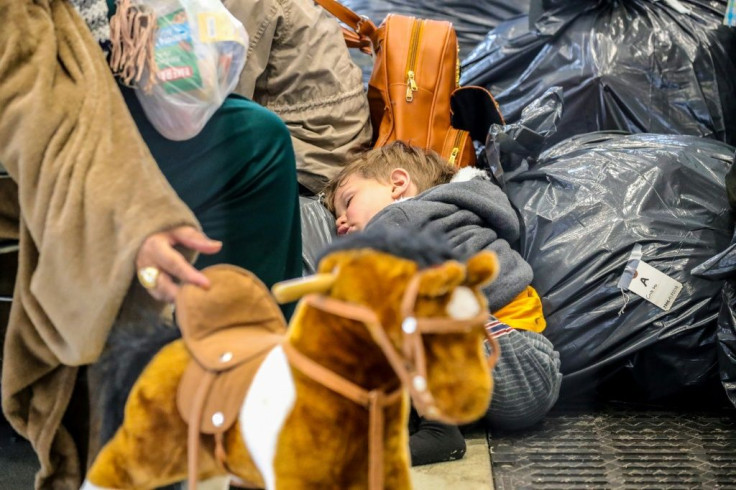 More than 340 tents have been set up at the base, and military hangars have also been furnished to house the evacuees