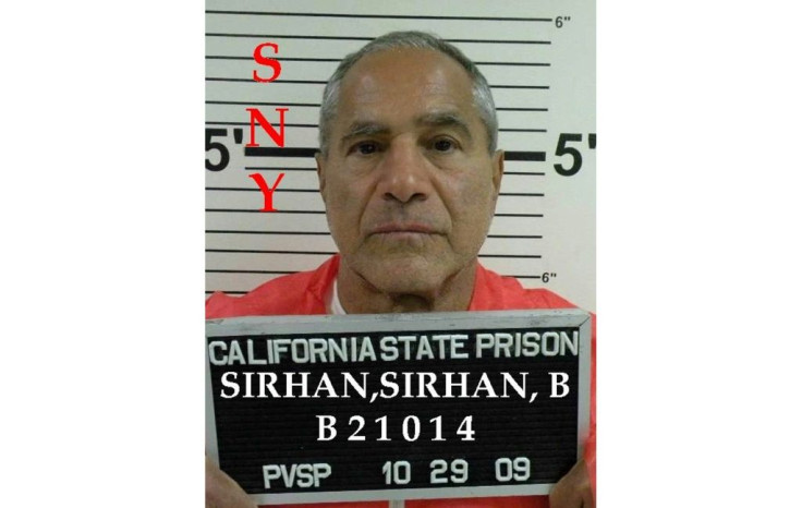 Sirhan Sirhan, pictured in this October 2009 handout image from the California Department of Corrections, had tried on 15 previous occasions to be released from his life sentence