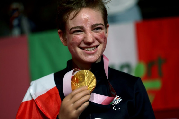 Italy's Beatrice Vio is going for a second fencing gold Sunday in the women's team foil event