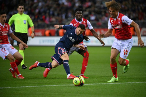 Lionel Messi made his PSG debut as a second-half substitute in their win at Reims in Ligue 1 on Sunday
