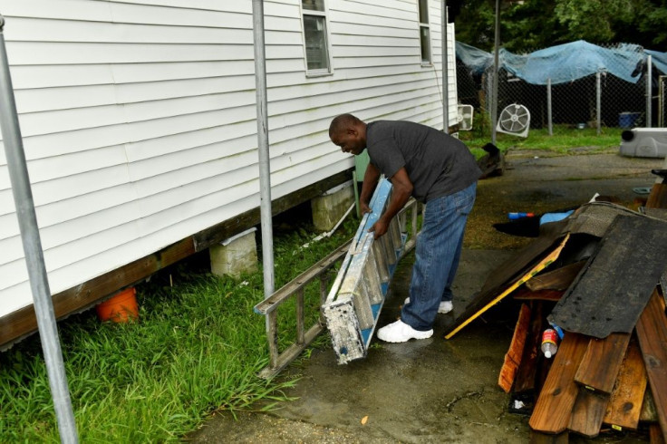 Chester Lastie, 56, who survived Hurricane Katrina, prepares to ride out the storm at his home in the Lower Ninth Ward neighborhood of New Orleans, Louisiana
