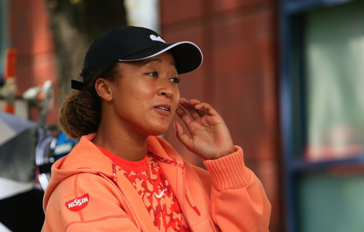 Japan's Naomi Osaka speaks during a interview ahead of the 2021 US Open