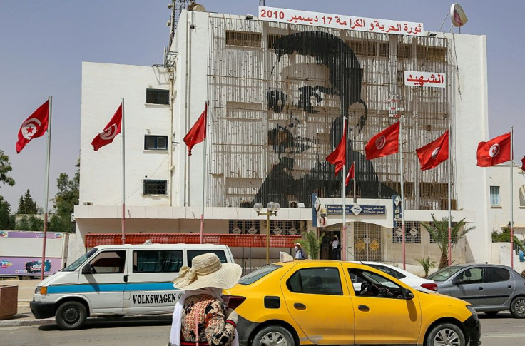 Mohamed Bouazizi Square in Sidi Bouzid in central Tunisia