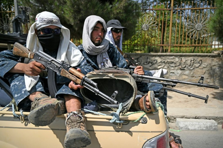 Taliban fighters in Kabul