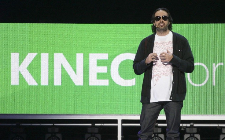 Kudo Tsunoda of Microsoft discusses new Kinect features at the Microsoft E3 XBOX 360 media briefing in Los Angeles