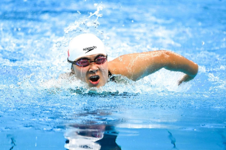 China's Jiang Yuyan has only one arm and one leg, but says the pool sets her free. "You don't need a crutch in the water," she says