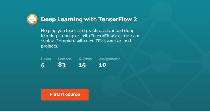 365 Data Science's Deep Learning with TensorFlow2 course