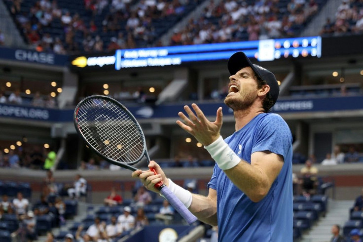 Three-time Grand Slam winner Andy Murray of Britain lost for the first time in 15 first-round matches at the US Open, falling to Greek third seed Stefanos Tsitsipas on Monday in five sets