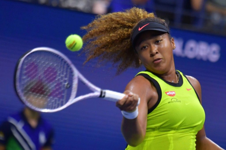 Japan's Naomi Osaka defeated Czech Marie Bouzkova in a first-round match on Monday at the US Open