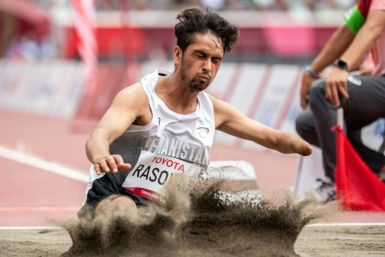 Afghanistan's Hossain Rasouli competed in the long jump at the Tokyo Paralympics after arriving too late to enter the 100m