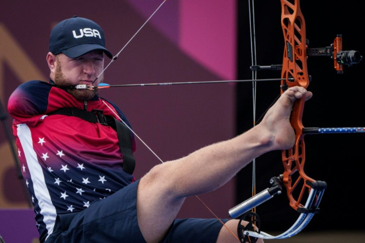 Matt Stutzman failed to get past Marcel Pavlik in the last 16 at Yumenoshima Park Archery Field