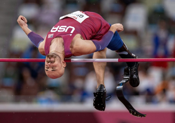 USA's Sam Grewe won gold in the men's high jump T63