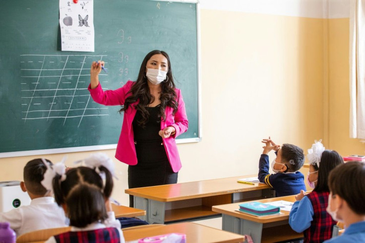 Mongolian children have returned to the classroom after along a Covid-shutout