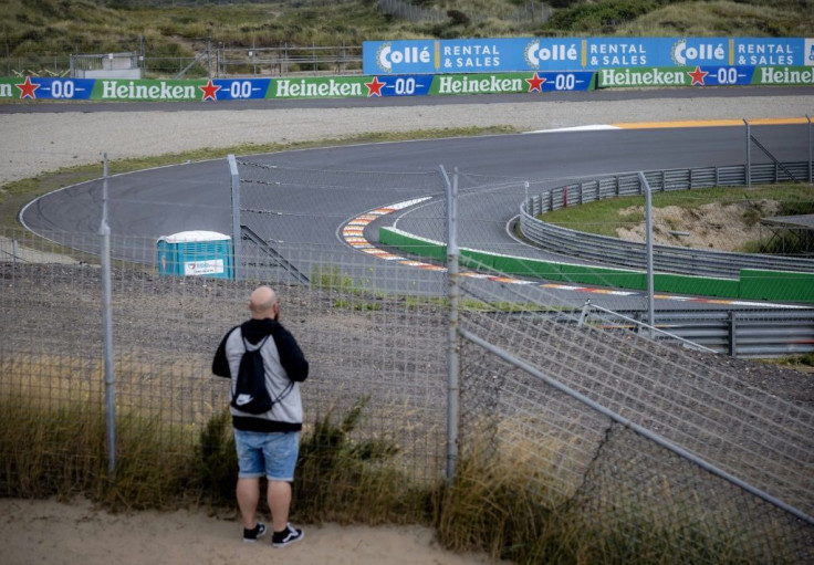 Looking back: Zandvoort's Tarzan corner on Wednesday ahead of the arrival of the Formula One circus