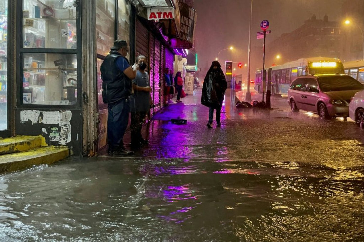 The Bronx borough of New York City has been inundated with rain