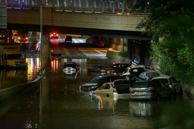Record rainfall brought chaos to New York City roads in the early hours of September 2, 2021