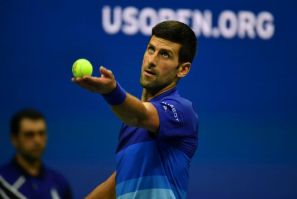 Serbia's Novak Djokovic, chasing the first men's singles calendar-year Grand Slam since 1969, advanced to the third round of the US Open on Thursday by defeating Dutchman Tallon Griekspoor