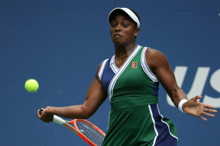American Sloane Stephens, seen in her US Open match against Germany's Angelique Kerber on September 3, 2021, has revealed some of the abuse she receives on social media