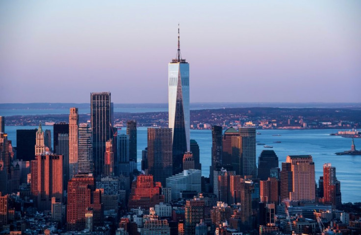The One World Trade Center seen from the Empire State Building on April 3, 2021