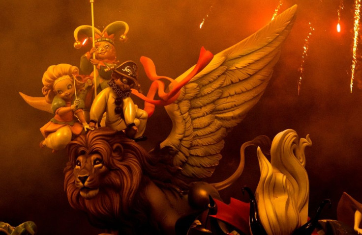 Sculptures are displayed in Valencia's streets and then burned on the last day of the Fallas festival in a centuries-old tradition