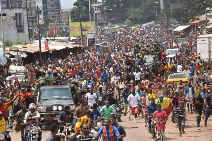 Jubilation erupted in some districts of Conakry after the military took power