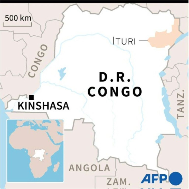 Map of DR Congo locating Ituri province