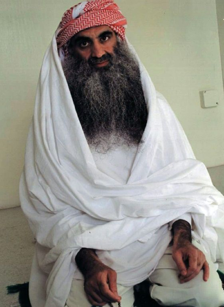 This file photo, posted on the website www.muslm.net on September 3, 2009, allegedly shows Khalid Sheikh Mohammed, the accused mastermind behind the 9/11 attacks; his trial at the US base in Guantanamo Bay, Cuba resumes September 7, 2021