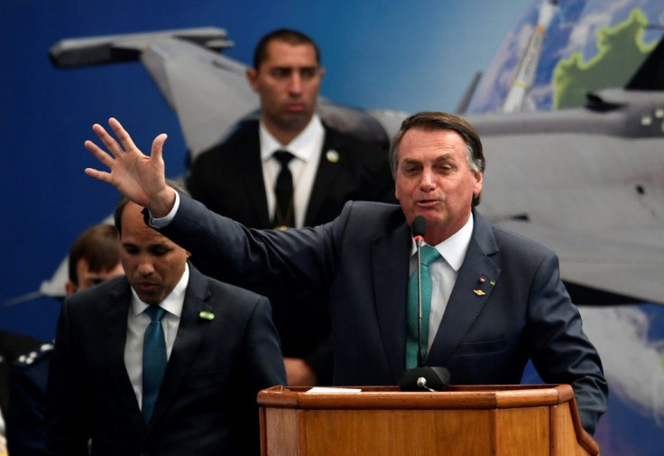 Brazil's President Jair Bolsonaro (pictured September 1, 2021) is fighting record-low poll numbers and seeking to fire up his right-wing base